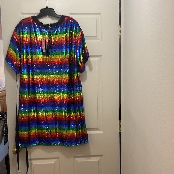 Multi color mini dress - Picture 2 of 2